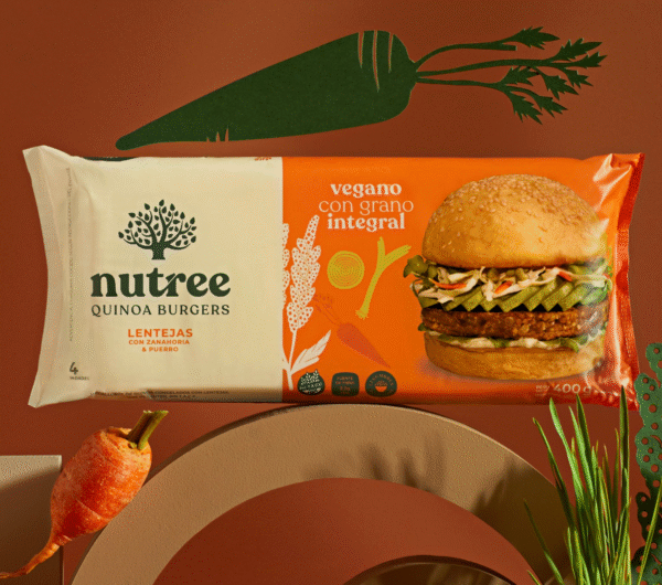 Hamburguesa de Quinoa y Lentejas por 4 unidades Nutree
